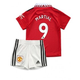 Baby Fußballbekleidung Manchester United Anthony Martial #9 Heimtrikot 2022-23 Kurzarm (+ kurze hosen)